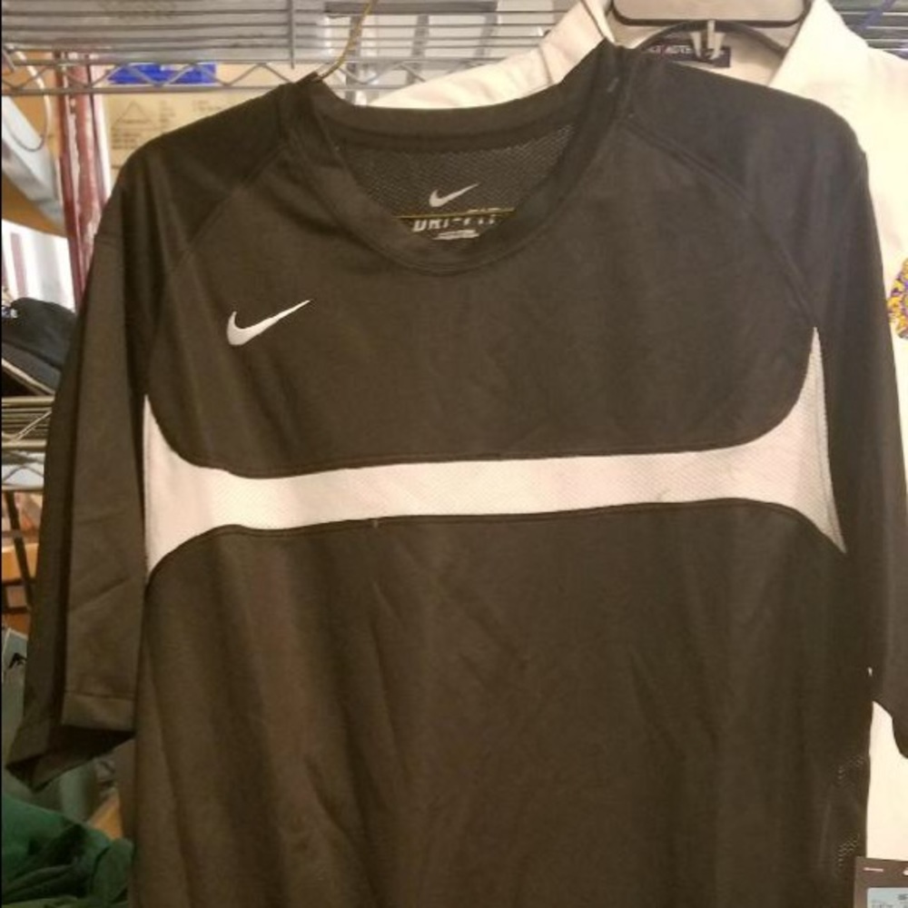 Black & White Nike Dry Fit Shirts